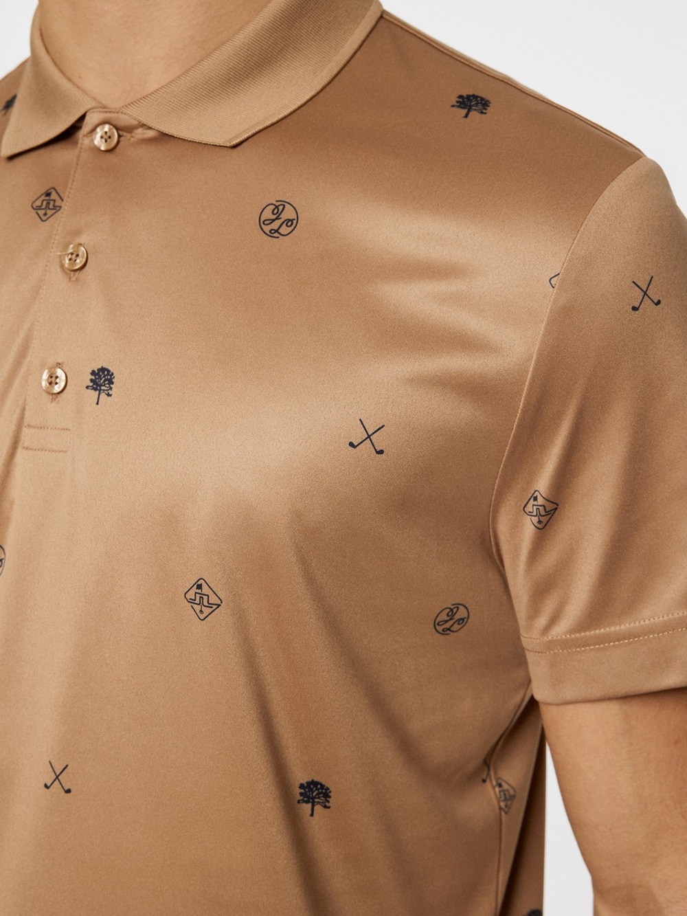 J. Lindeberg Men’s club house motif polo